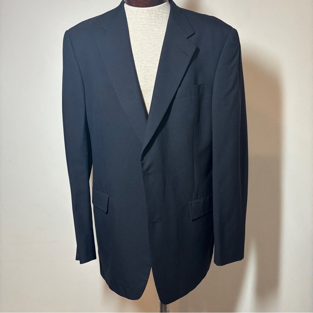 HART SCHAFFNER‎ MARX Blazer Mens 42L Pure Wool HSM 100's Sport Coat Suit Jacket
